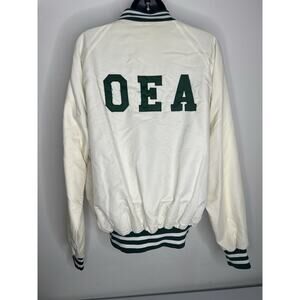 Vintage MVP Jacket Bomber Snap Button Retro OEA Men’s Size Large